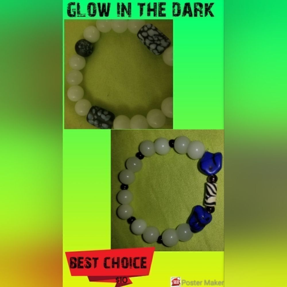 Glow in the dark Dvprofessions custom bracelet creations
